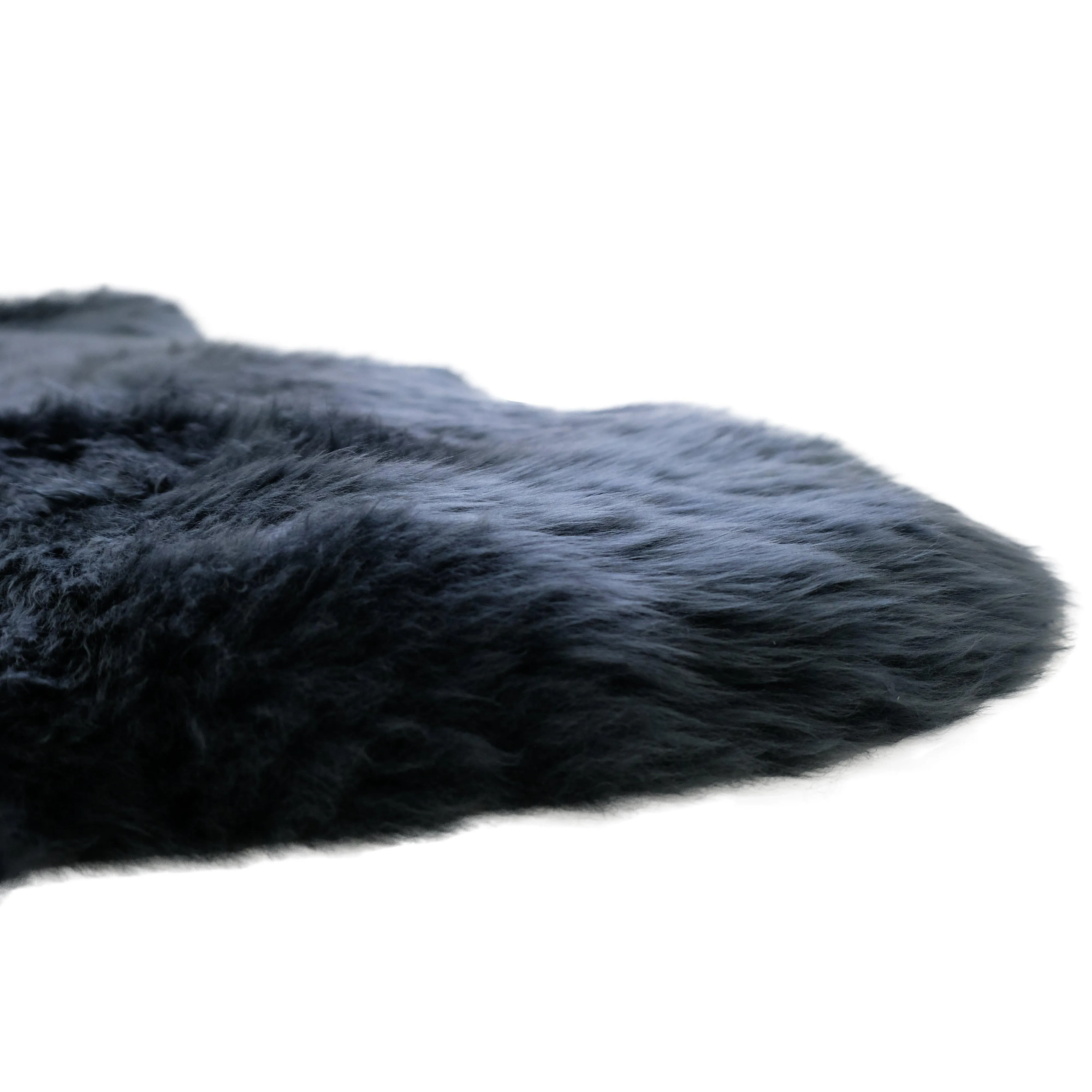 Steel - Super Double Length (210-220x65cm) - Long Wool Sheepskin Rug - Australian Merino Sheepskin