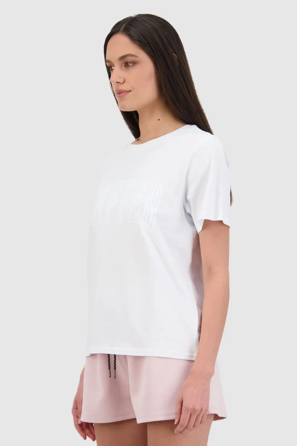 Stella Mono White Cotton Logo Tee