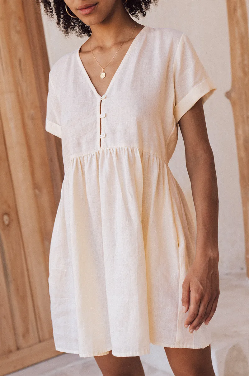 SUNCHASER Dress - coconut linen