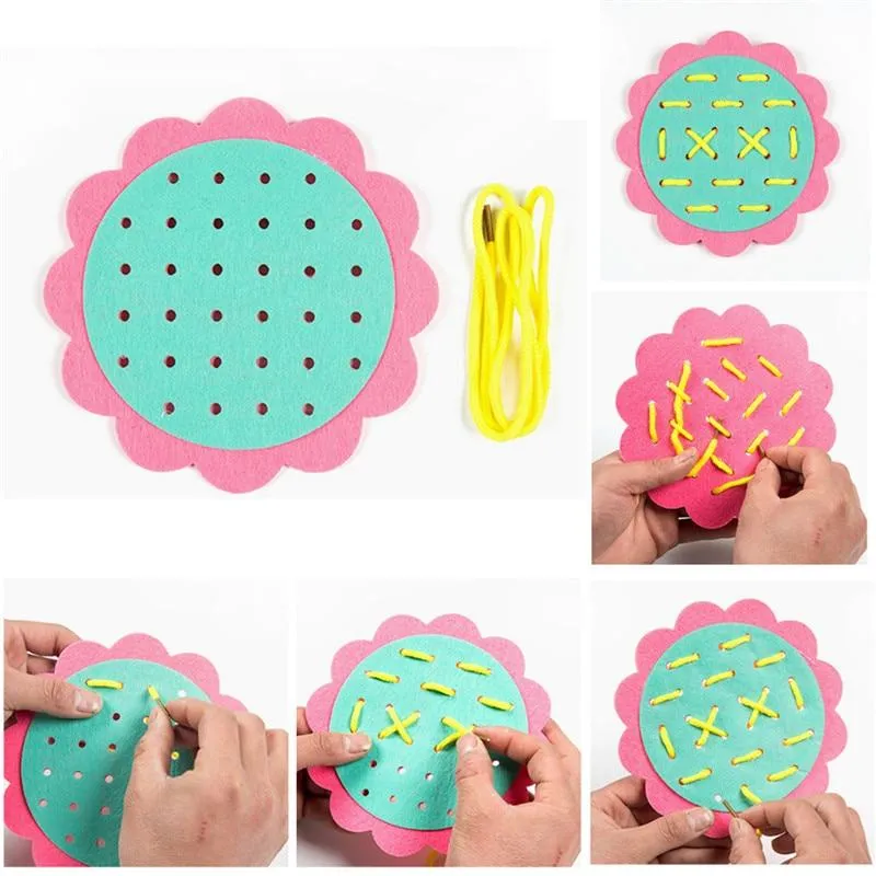 Teaching Kindergarten Manual DIY Weave Cloth Montessori Materials Baby Early Learning Education Toys Teaching Aids Math Toys