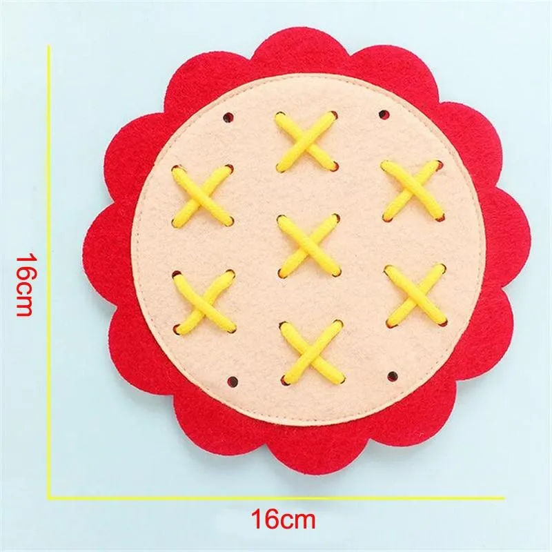 Teaching Kindergarten Manual DIY Weave Cloth Montessori Materials Baby Early Learning Education Toys Teaching Aids Math Toys