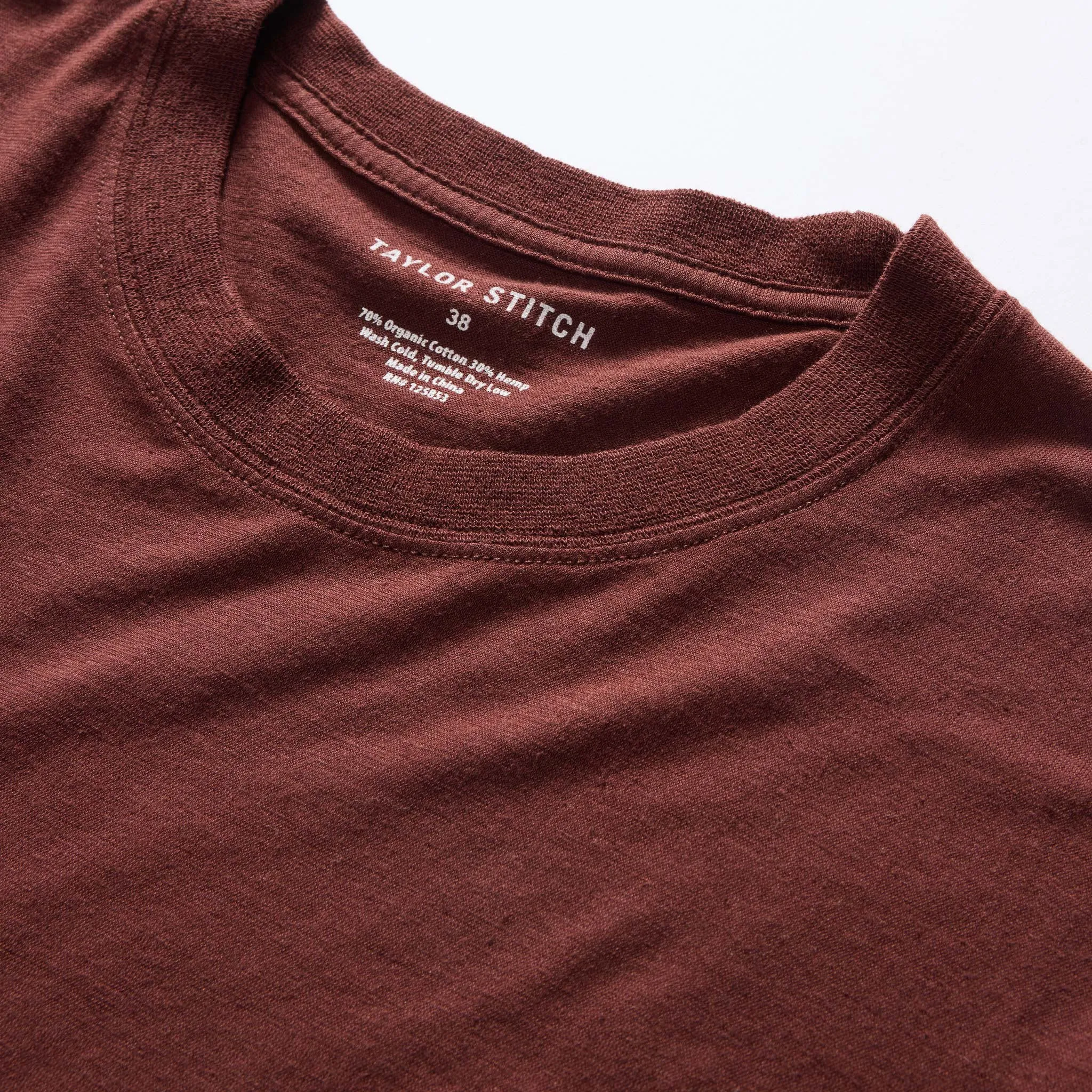 The Cotton Hemp Tee in Black Cherry