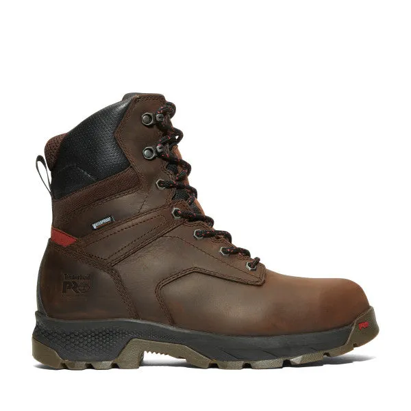 Timberland Pro Men's Titan Ev 8" Comp Toe WP 400G Work Boot- Brown- TB0A5RBP214