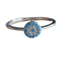 Tinos Turquoise Evil Eye Ring