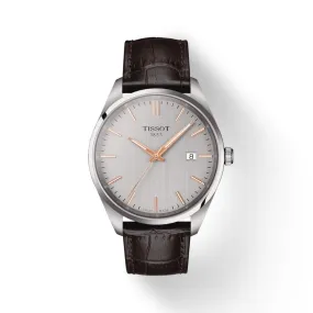 Tissot Gents PR100 Classic Quartz Silver Dial/Brown Leather Strap