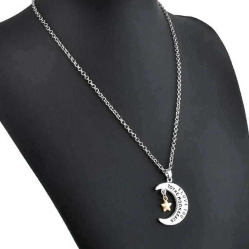 To the Moon Silver Necklace