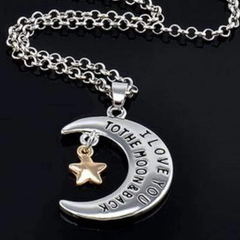 To the Moon Silver Necklace