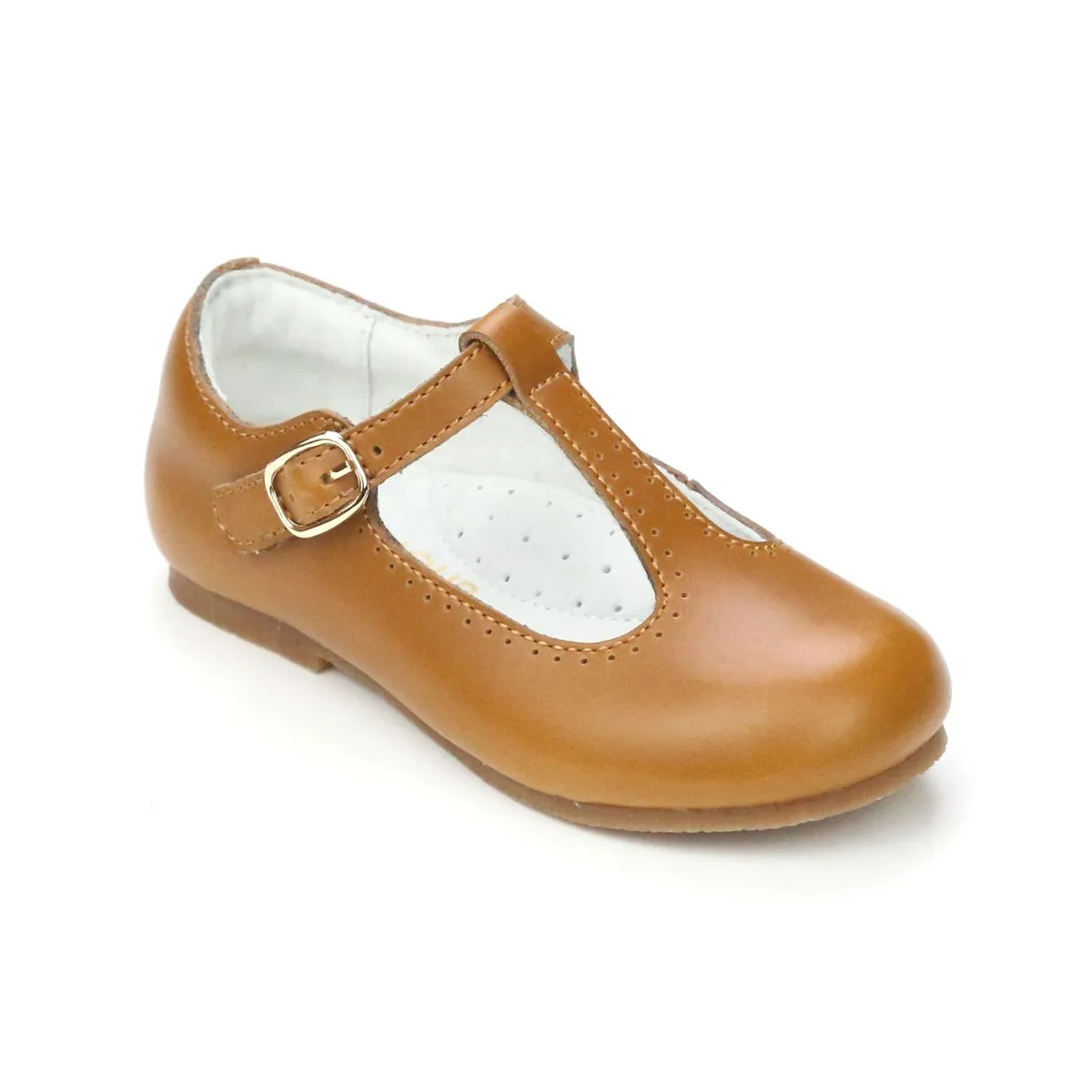 Toddler Girls Eleanor Classic Leather T-Bar Flat