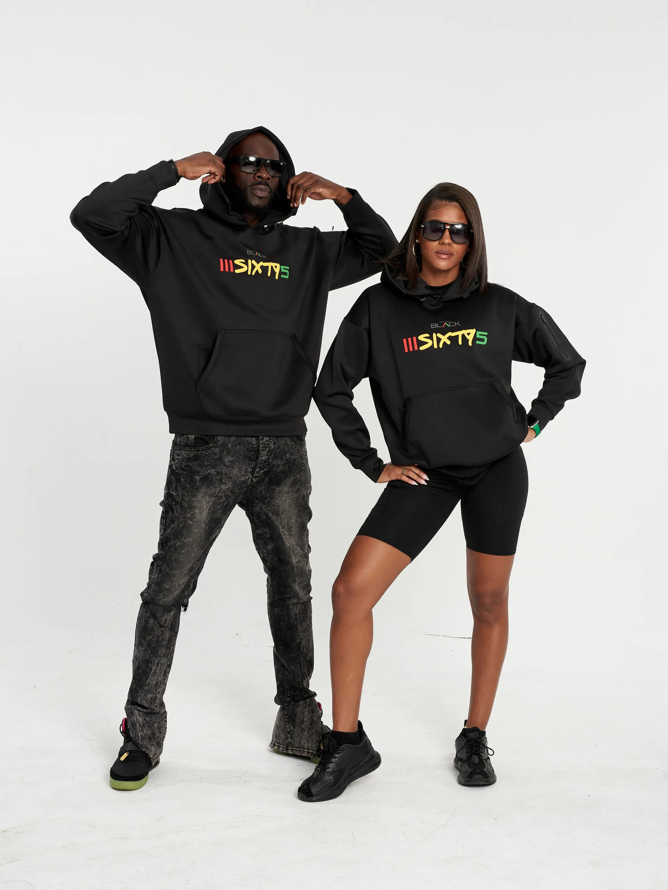 Unisex Actively Black 365 Performance Hoodie