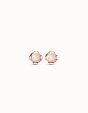 Uno de 50 Gold Aura Pink Earrings