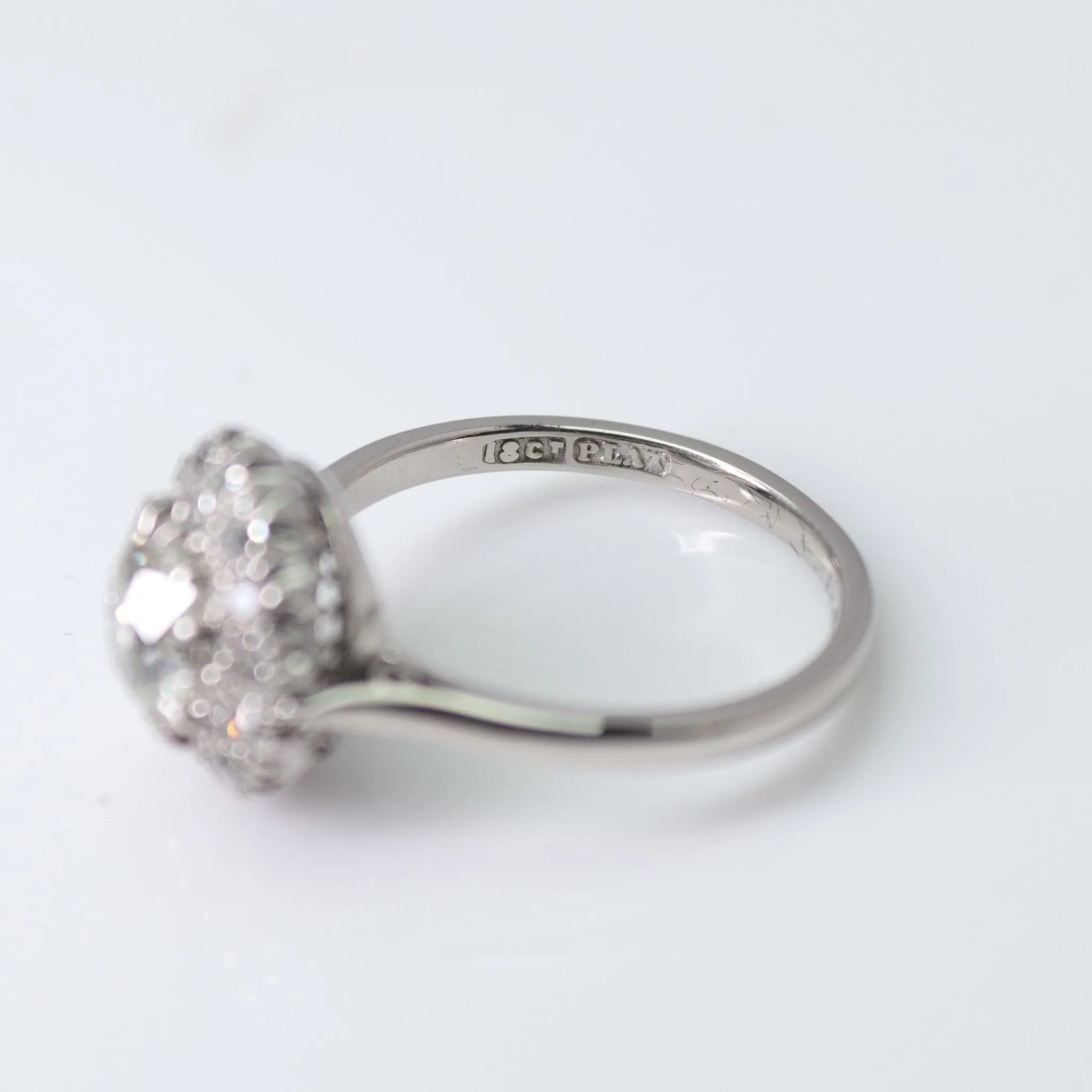 Vintage Diamond Cluster Ring