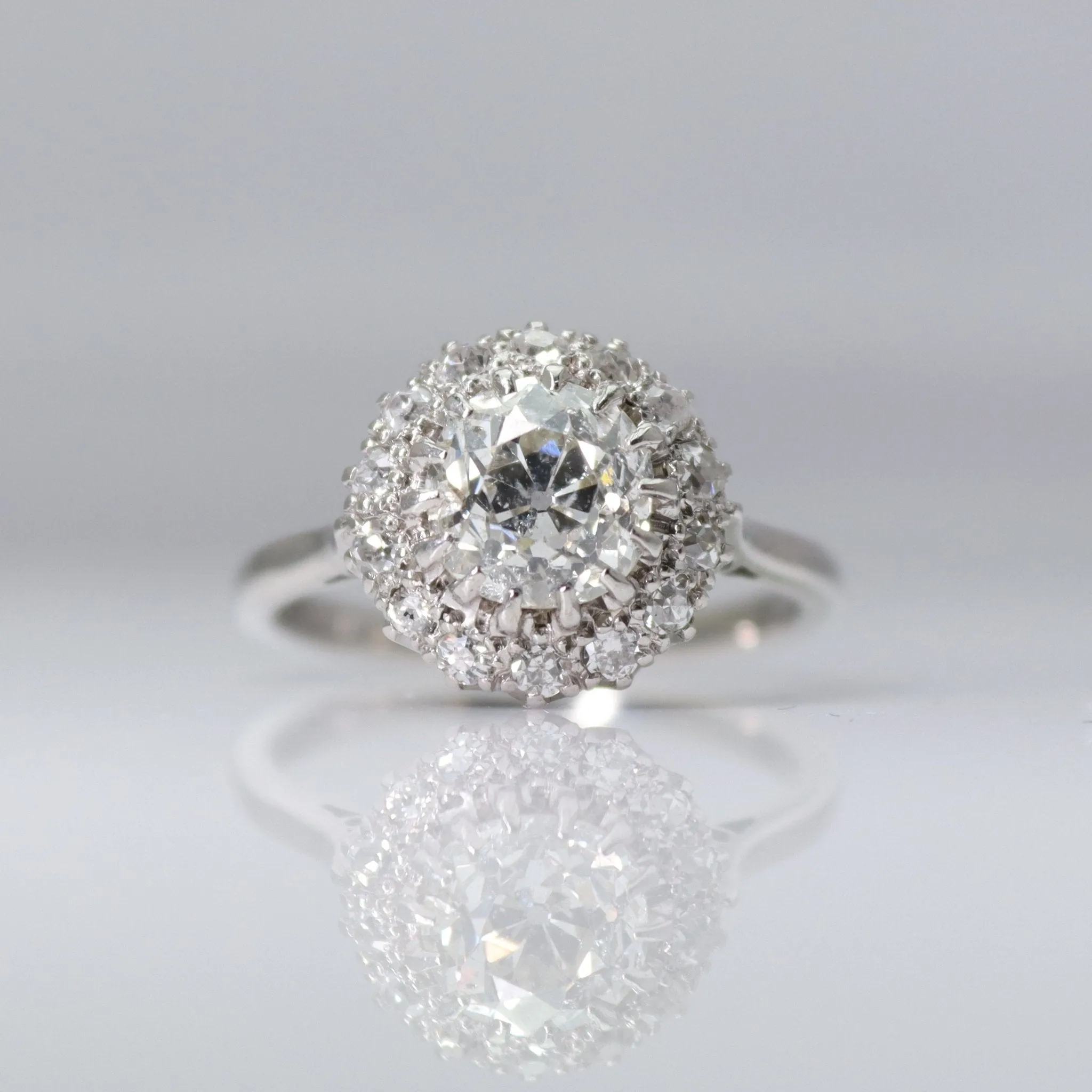 Vintage Diamond Cluster Ring