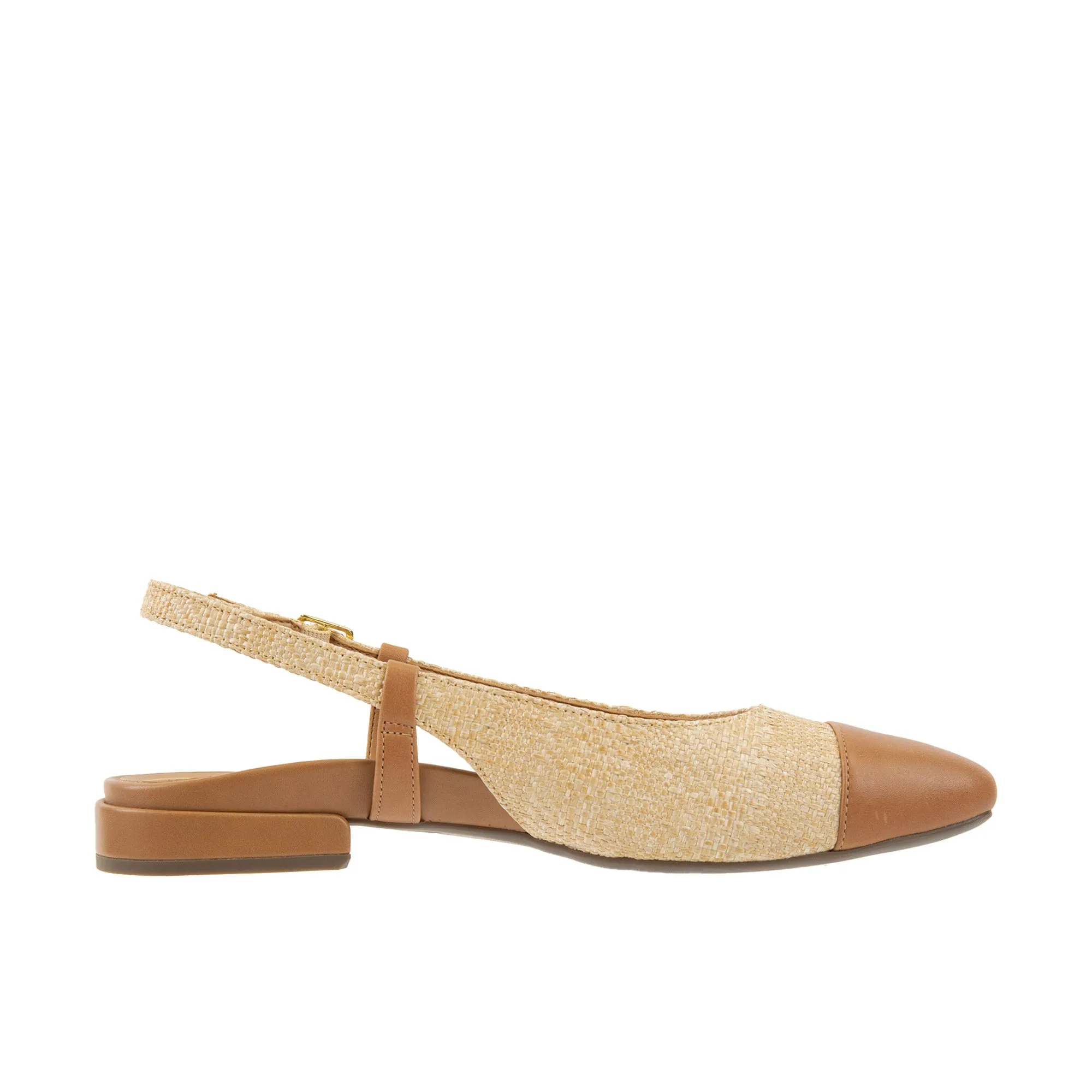 Vionic Womens Petaluma Slingback Flat Natural