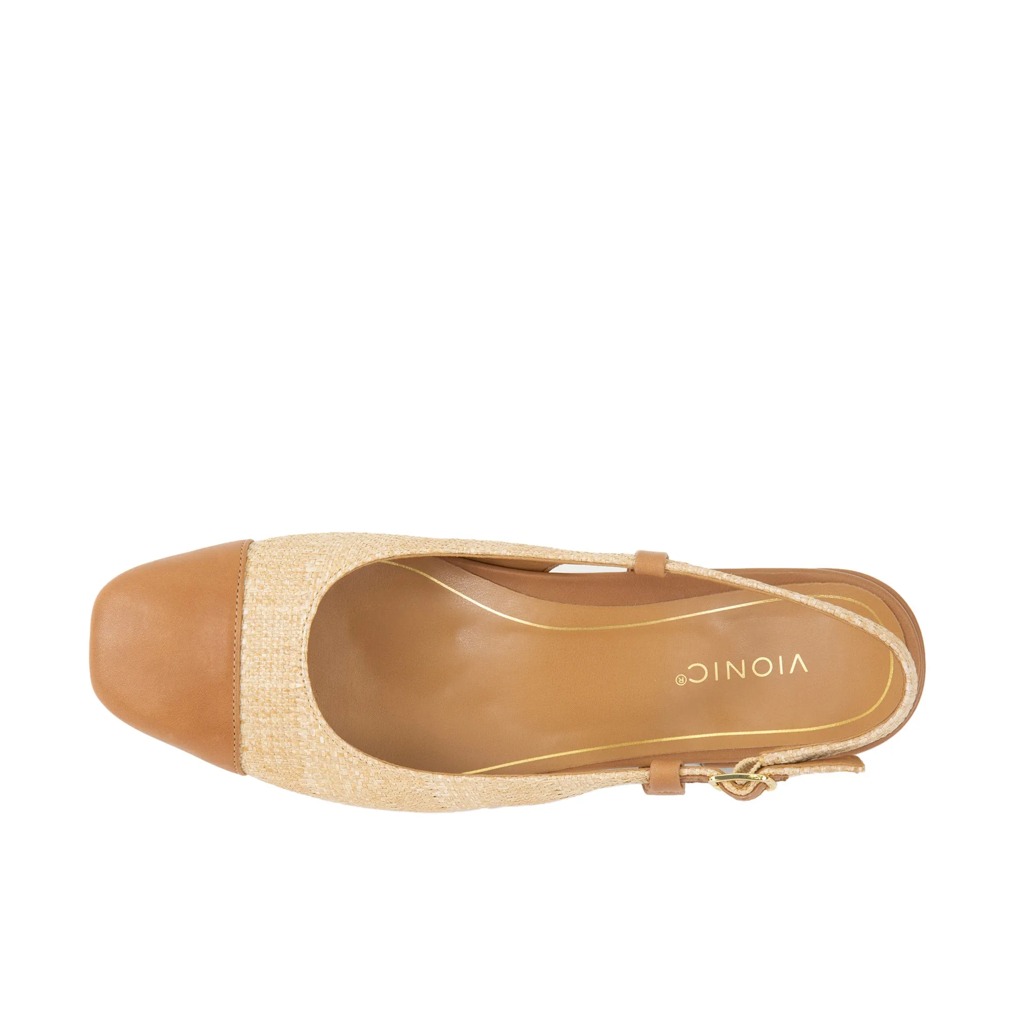 Vionic Womens Petaluma Slingback Flat Natural