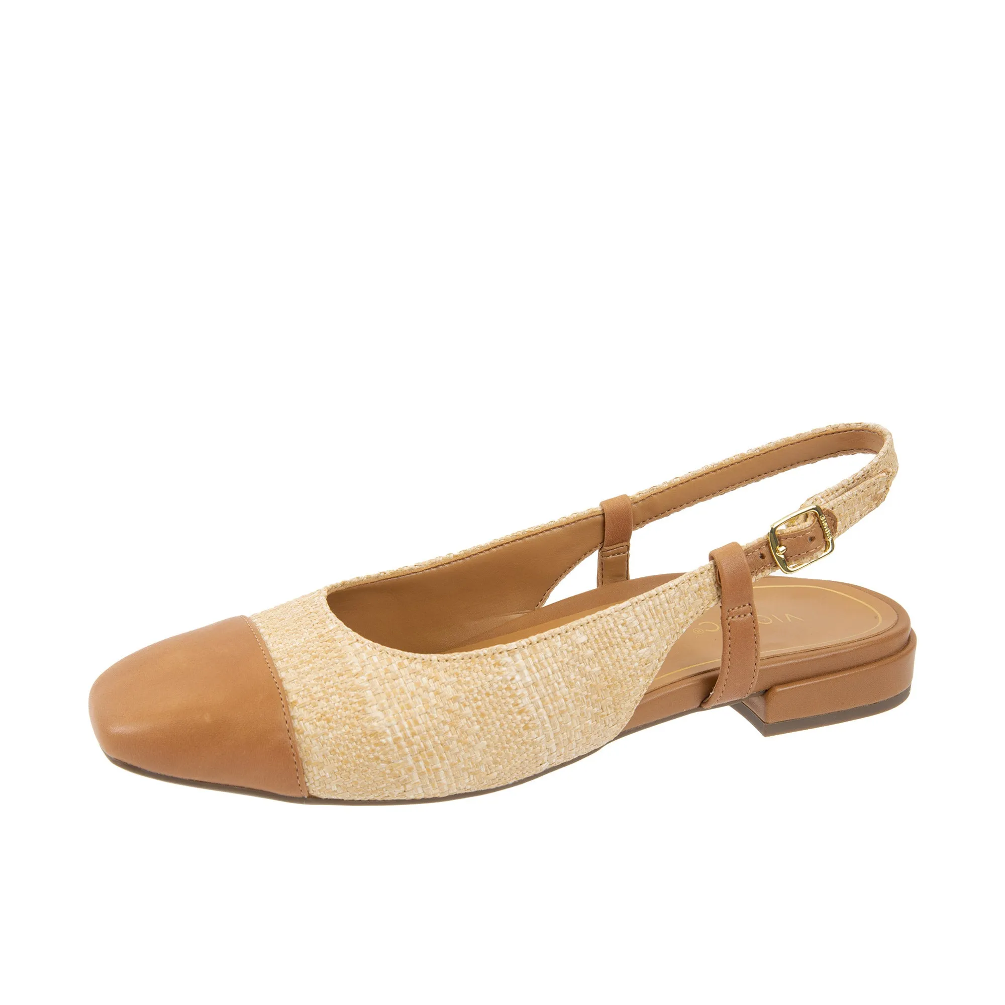 Vionic Womens Petaluma Slingback Flat Natural