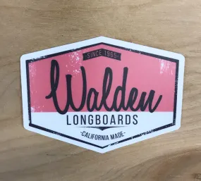 Walden Script Sticker: red