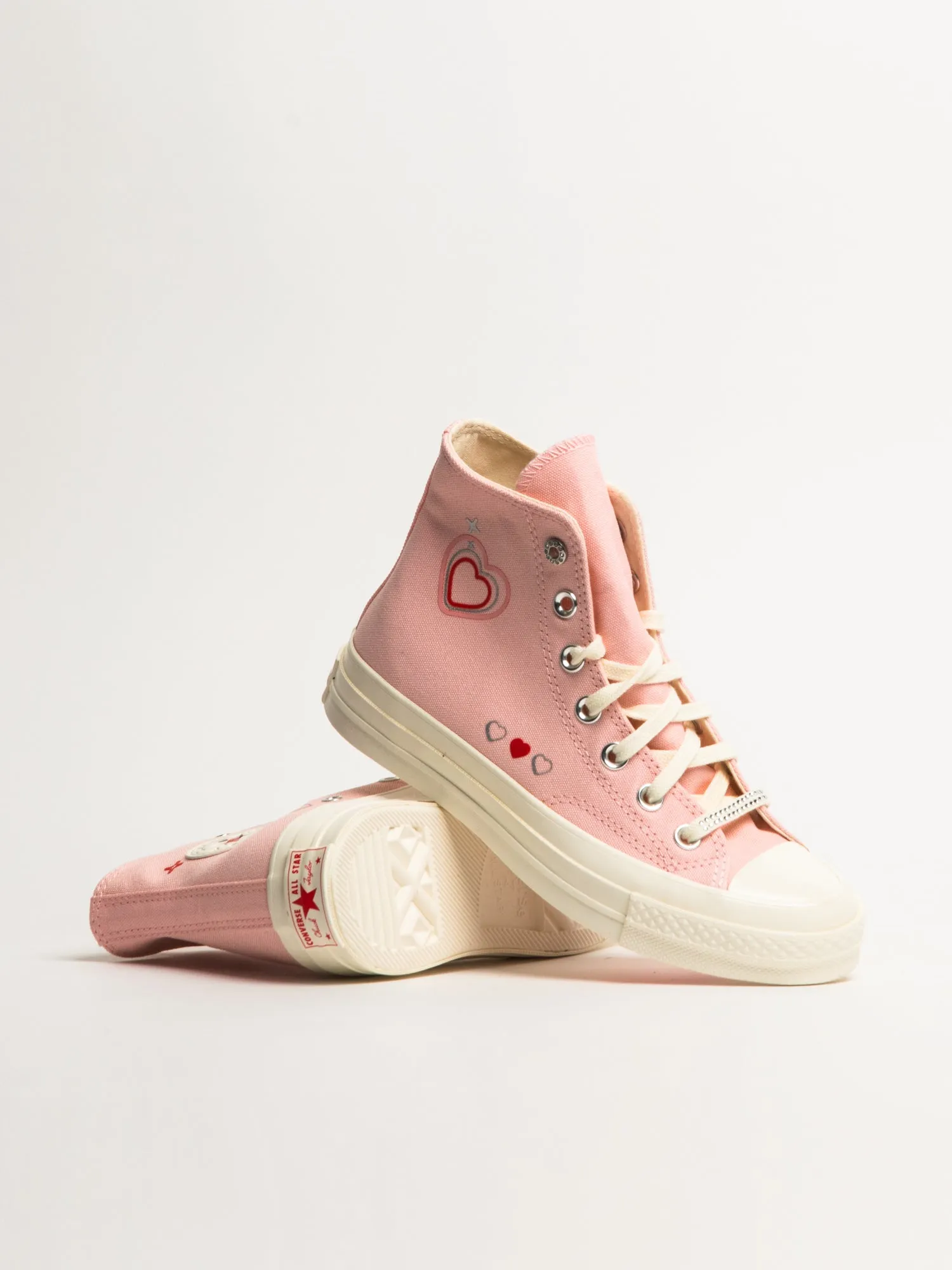 WOMENS CONVERSE CHUCK 70 HI HEARTS SNEAKER