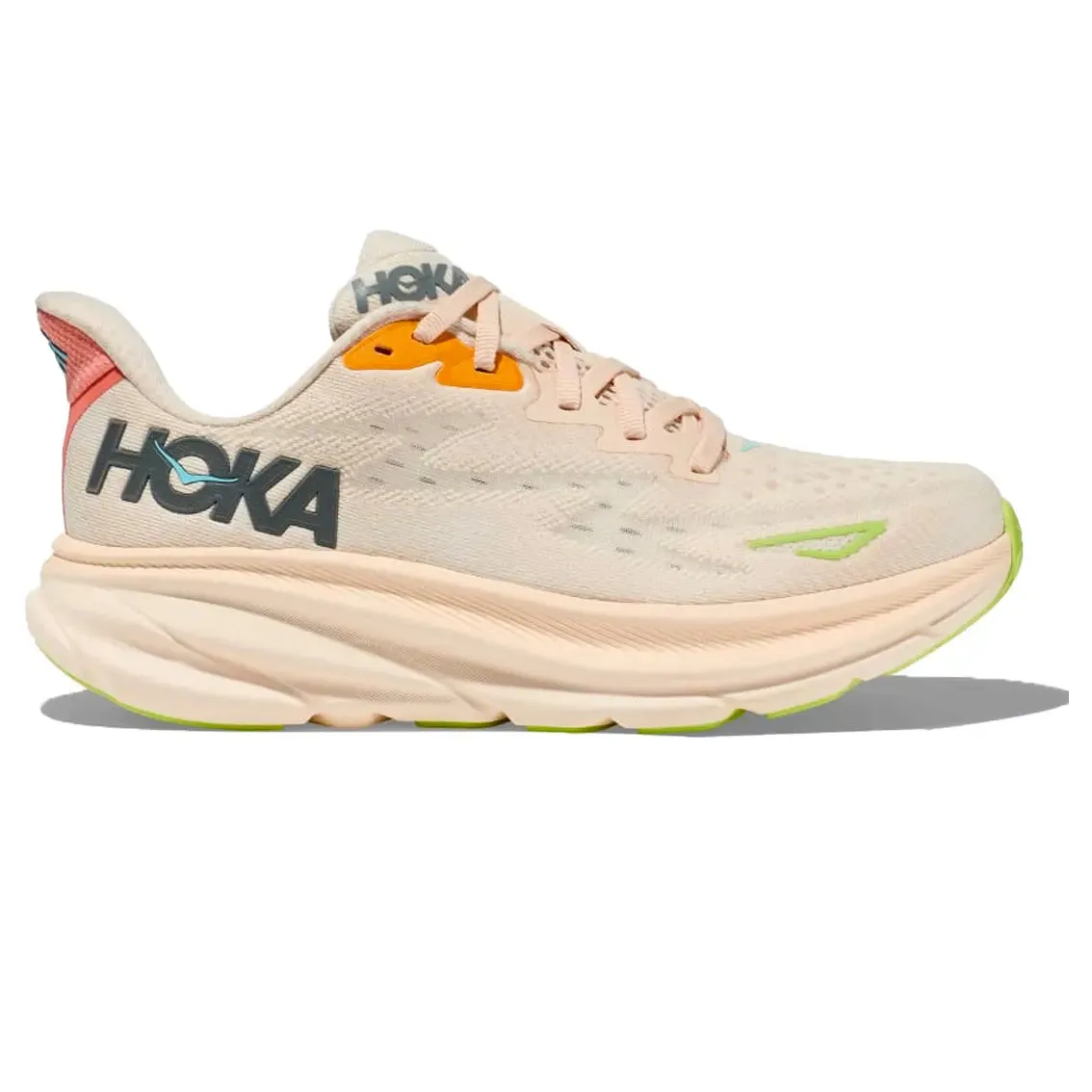 Womens Hoka Clifton 9 (Wide) - Vanilla / Astral