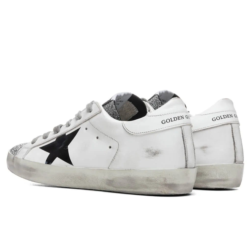 Women's Super-Star Sneakers - White Silver/Black Flag