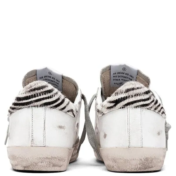 Women's Super-Star Sneakers - White/Metal Silver/Pony Ziger