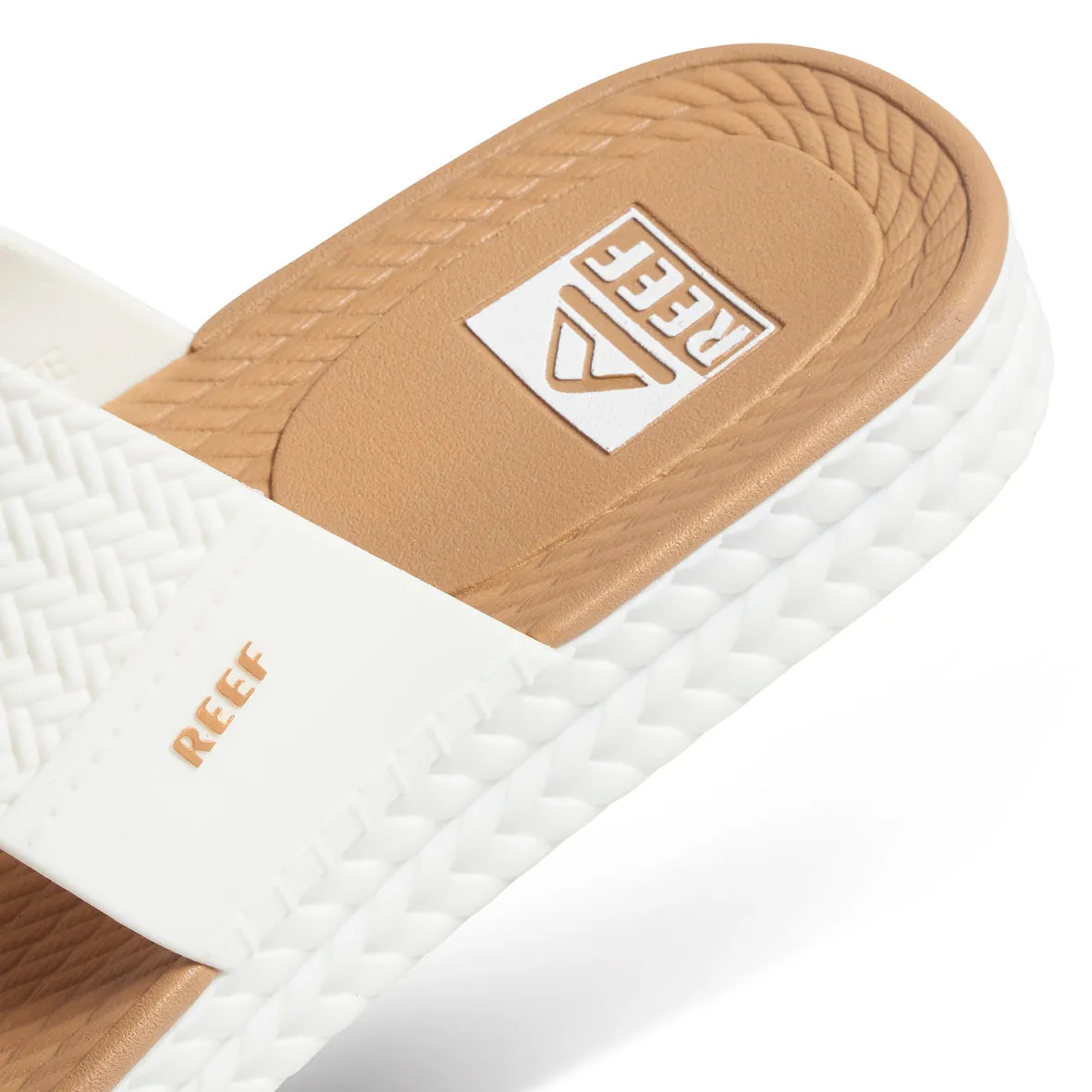 Womens Water Vista Slide - White / Tan