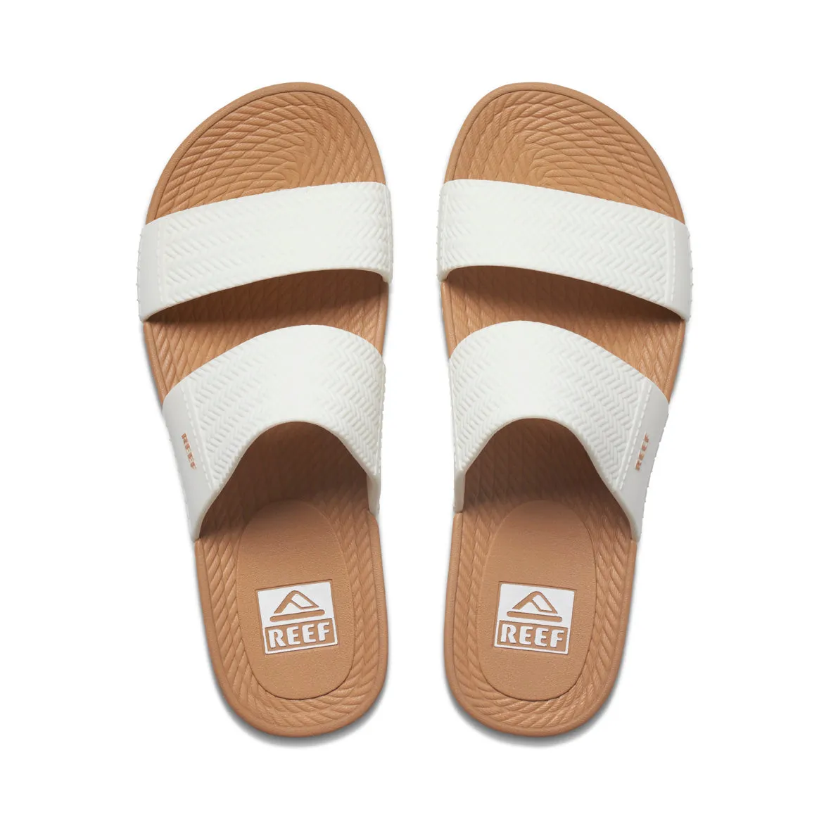 Womens Water Vista Slide - White / Tan