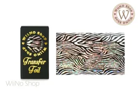 Zebra Print Holographic Nail Transfer Foil (AP-M-11)